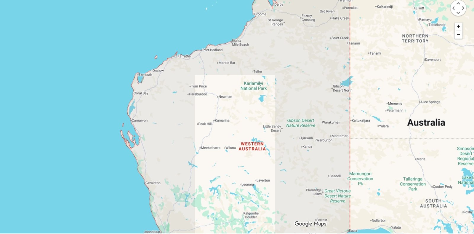 Western Australia Map